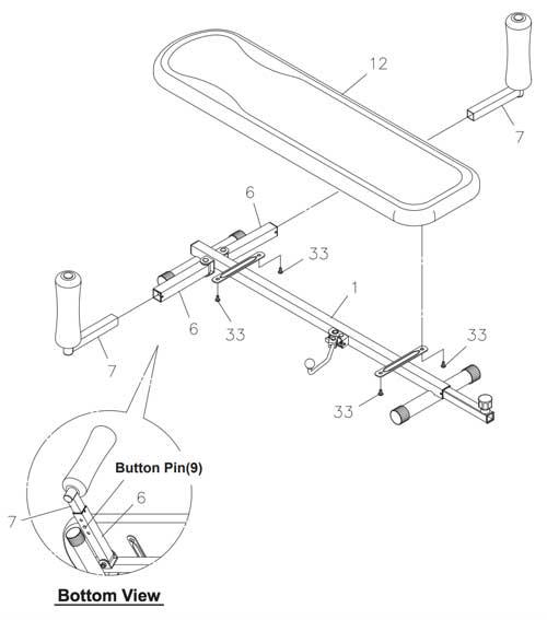 Diagram of Back Stretcher Assembly Instructions