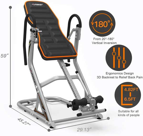 Heavy Duty Inversion Table for Tall People